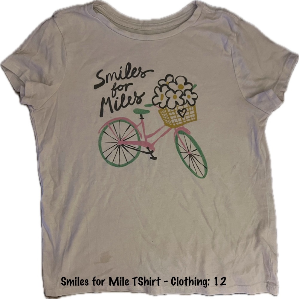 Smiles for Miles White Kids T-Shirt